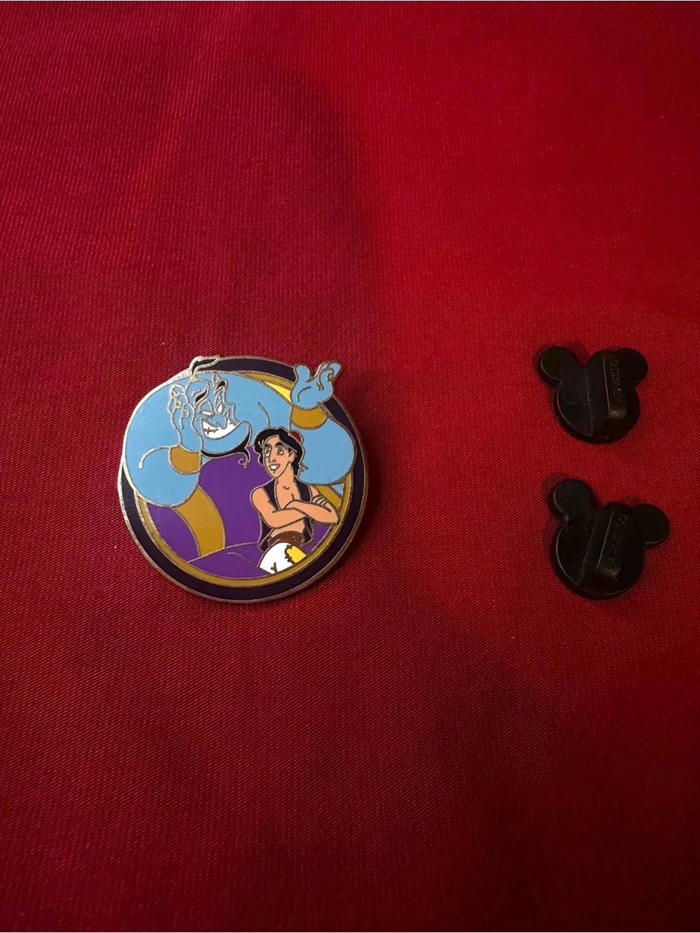 Disney Blue & Purple Genie and Aladdin Enamel Pin